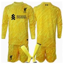 Liverpool Keeper Derde tenue Kids 2024-25 Lange Mouw (+ Korte broeken)